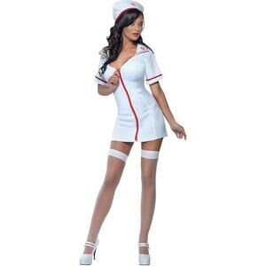 Smiffys womens Fever No Nonsense Nurse Costume, Medium, US Size 10-12